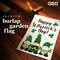 G128 Garden Flag Happy St. Patrick's Day Three Leprechaun Gnomes 12"x18" Burlap Fabric